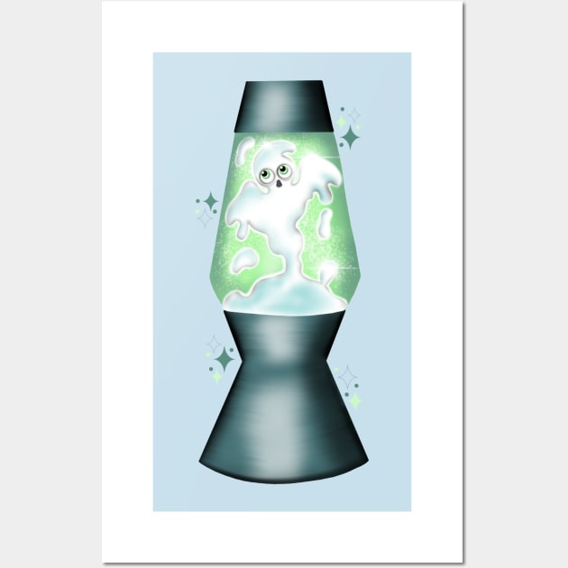 Haunted lava lamp Wall Art by Manxcraft